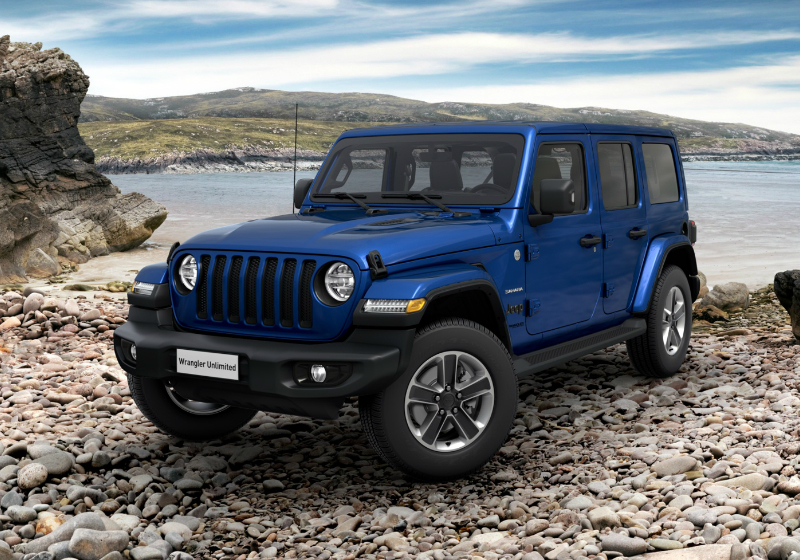 JEEP Wrangler Unlimited 2.2 Mjt II Sahara Ocean Blue Km 0 ...